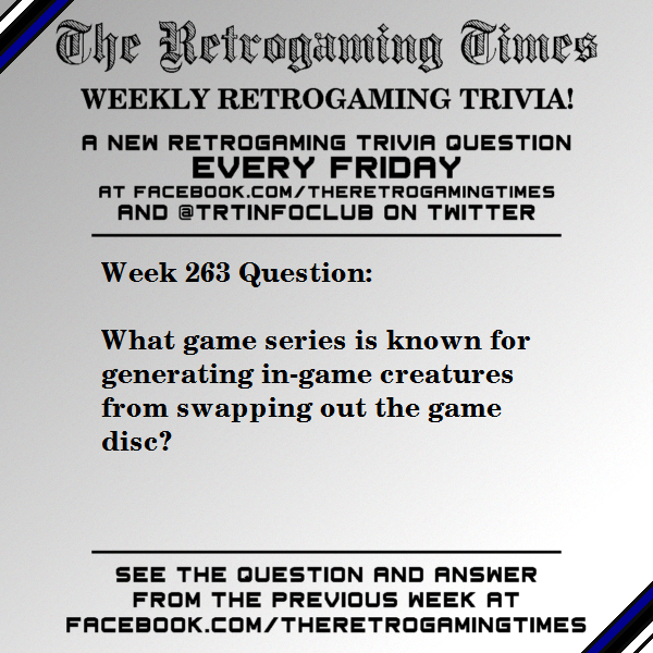 TRTinfoclub's tweet photo. Weekly #Retrogaming #Trivia! Week 263 - https://t.co/fD2BvEjkEz - Submit a trivia question: trt@classicplastic.net - Read the latest issue: https://t.co/jdezGiTAqO #TheRetrogamingTimes #WeeklyRetrogamingTrivia https://t.co/gv4qgy85Oi