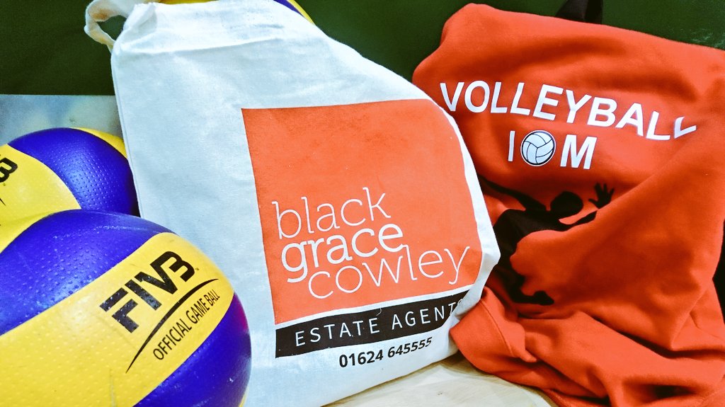 Thank You to Black Grace Cowley for our tournament player bags. <a href="/iomproperties/">Black Grace Cowley</a> #volleyball #isleofman Follow today's games live on Facebook. Isle of Man women's team have their first match at 9 am. Or come down to the <a href="/NSCisleofman/">NSC Isle of Man</a> to watch IRL.