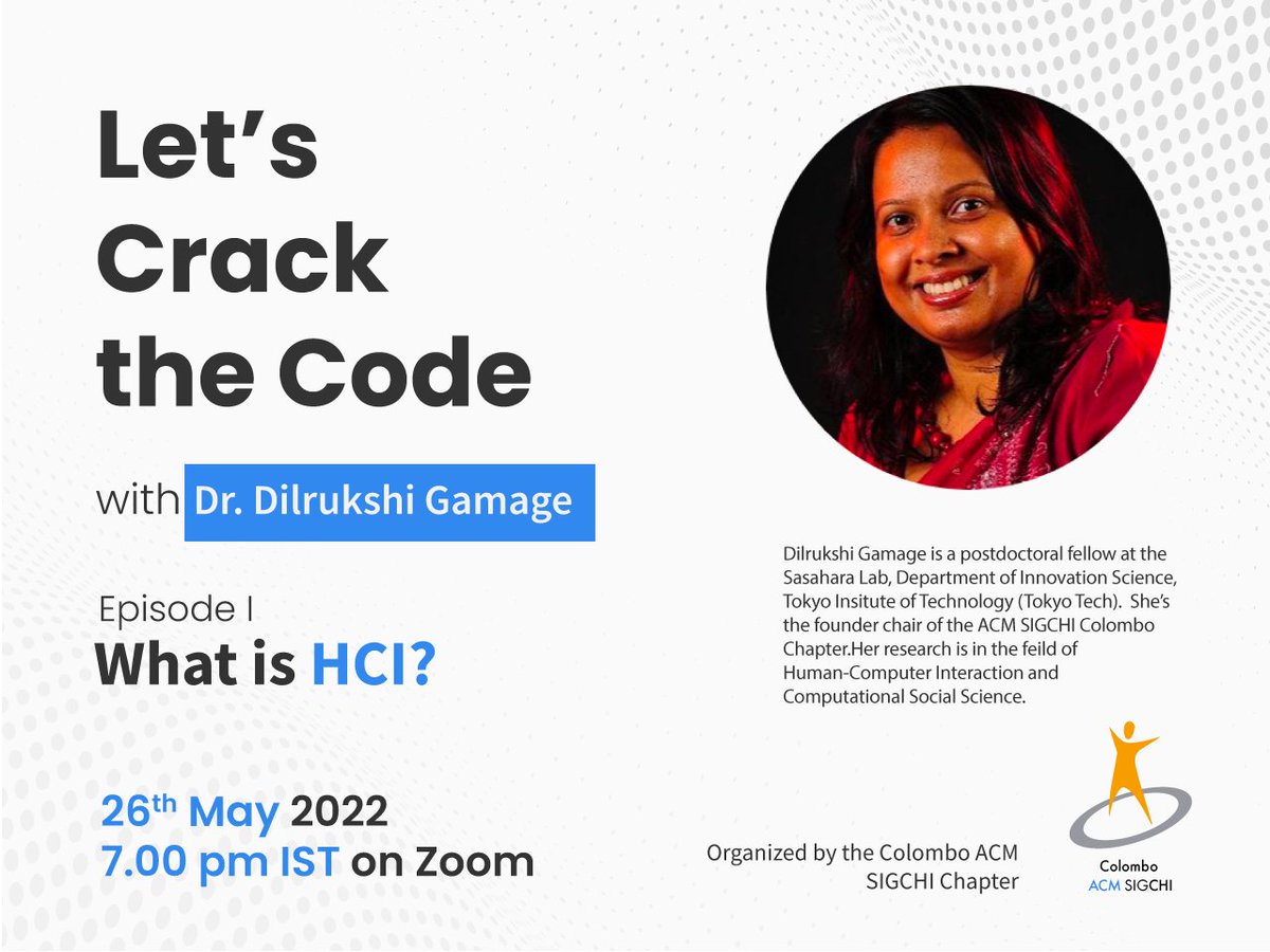 Colombo ACM SIGCHI tweet media