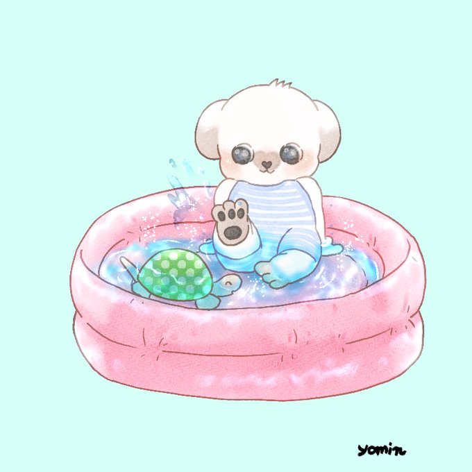 プール遊びのtwitterイラスト検索結果