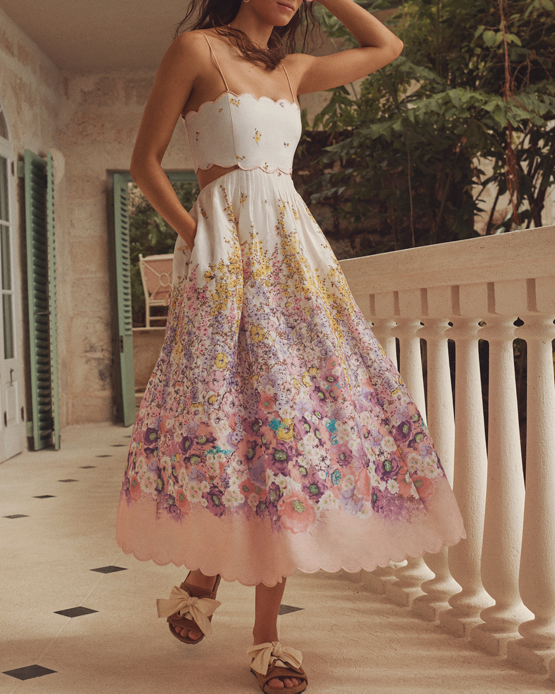 Zimmermann clearance scallop dress