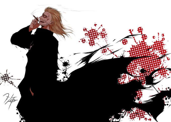 #萌え系かわいい系じゃないイラストが見たいタグ 
わぁい!!!!稀にこんなの描いて人離れしてくよ!!こんなのも描くの好物だよ!! 