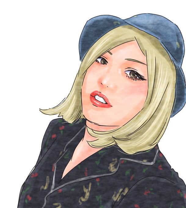 #カルーセルシュン
普通につきあいたいレベルにかわいい
(※トレス)
#勝俣瞬馬
#ddtpro 
#コミック似顔絵 