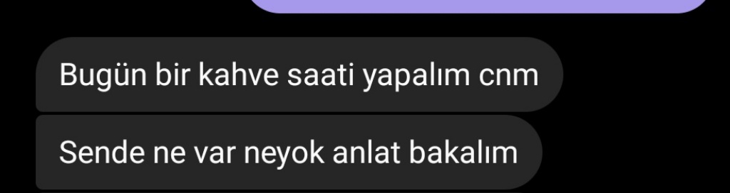 offf bu mesaj çok keyif verdi