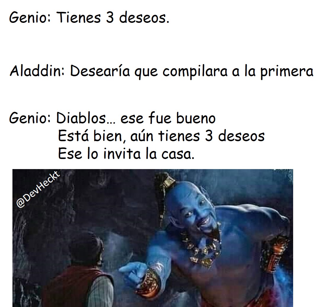 DevHeckt's tweet photo. #memesdeprogramacion #MEMES #programacion #INFORMATICA #memesdeinformatica #MEMES #memesdecomputacion https://t.co/SnWpTSP5iU https://t.co/Xd1mbZucMf