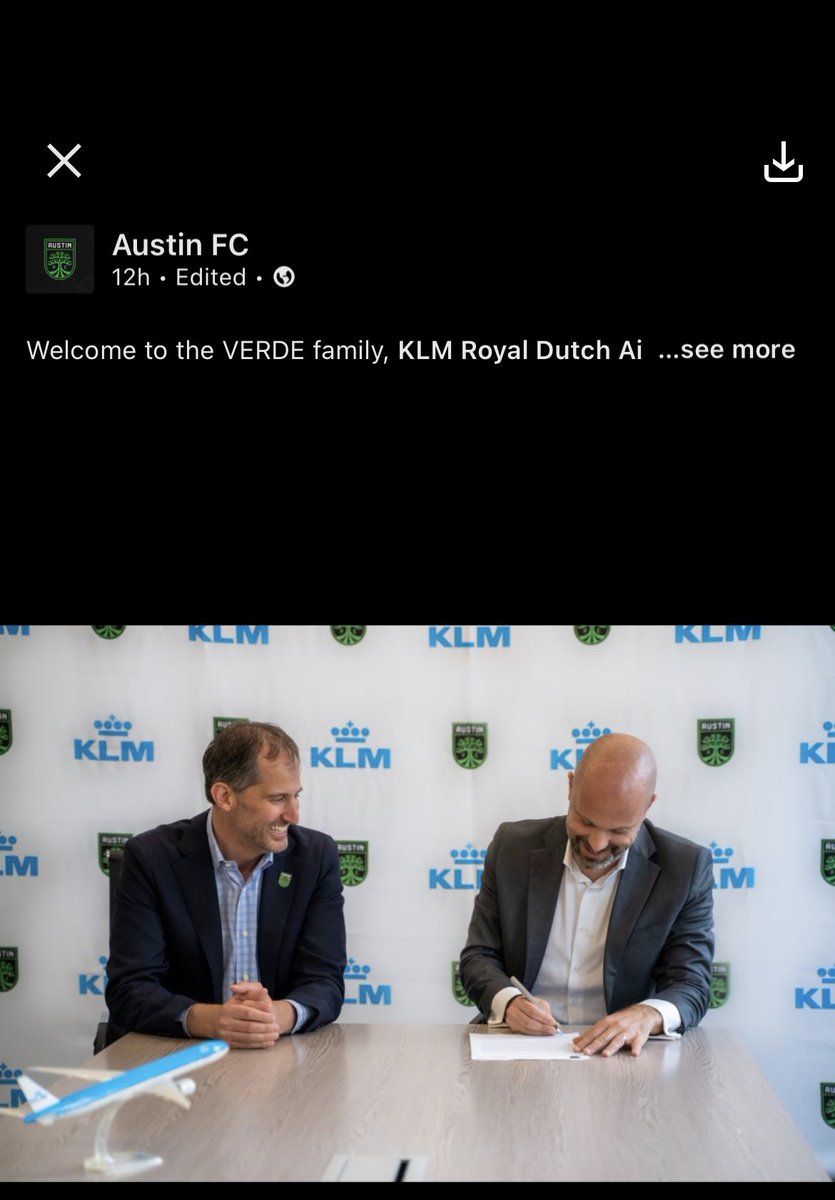 AFC + KLM = Austin + Amsterdam the start of an incredible journey together. #Austinfc #Embassyofthenetherland