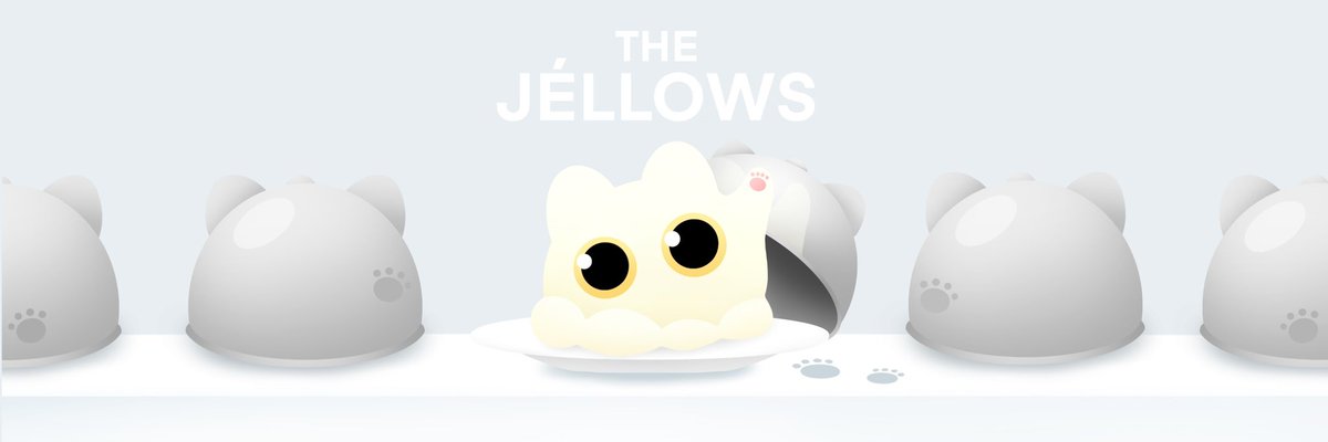 Hellow Jellow! 🍮 #NFTCommunity 
Jellow was busy lately becuz...
preparing the new collection!!! 🙀🙀🙀
Meowpaw is open the diner for you 👩🏻‍🍳
Yum.... 🤤
Guess what kind of 🍽 gonna comes out! 

🍽 Diner " THE JÉLLOWS "
🚪 Opened at 5.23 
👩🏻‍🍳 Prepared 3 menus 

#nft #nftcollector