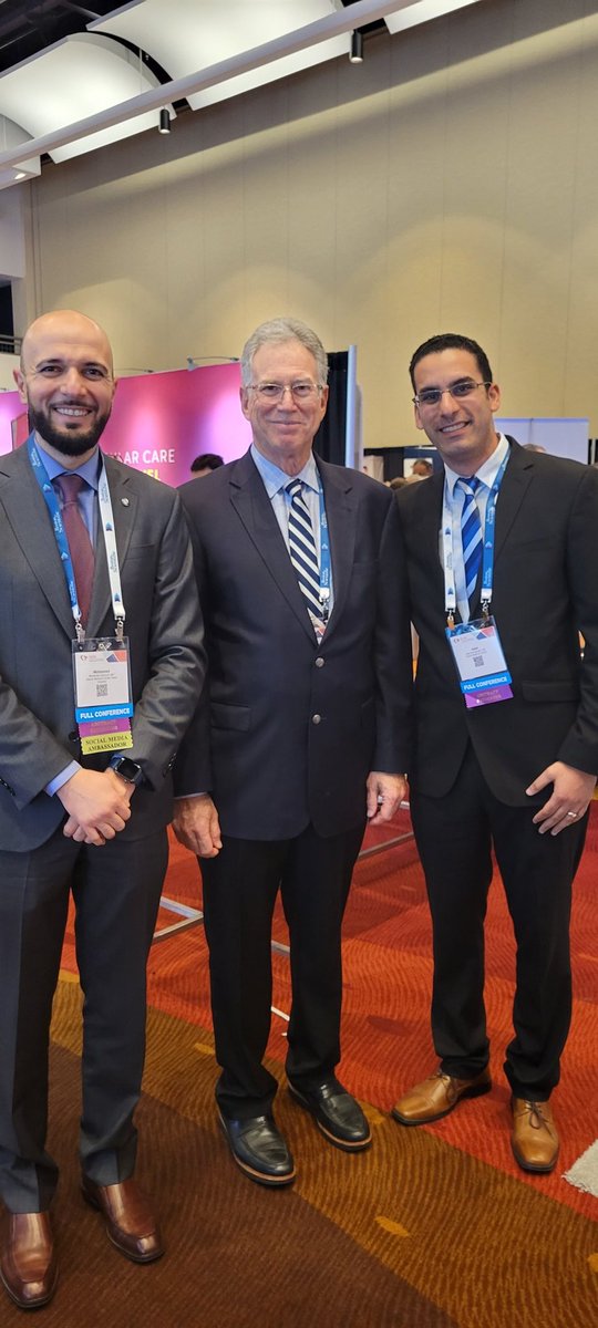 I had the pleasure to meet with the great Dr. Morton Kern today. Thank you for the memorable badge <a href="/MortonKern/">Morton J Kern</a>   #SCAI2022