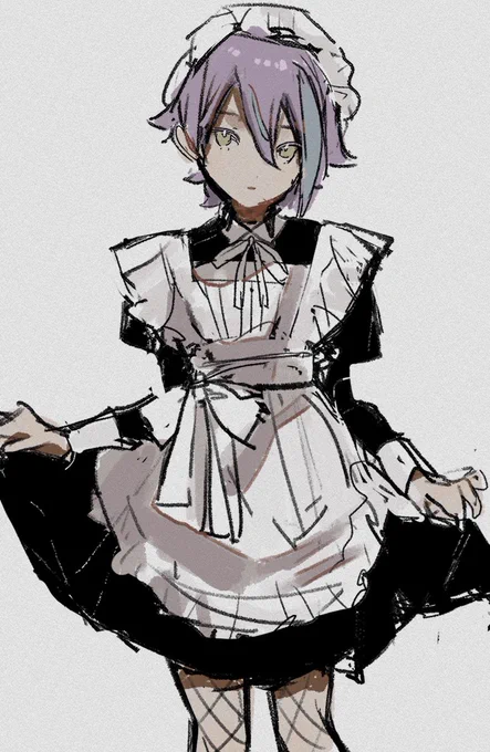 メイドの日の予備(?)で描いてたやつ
かわいいので見て... 