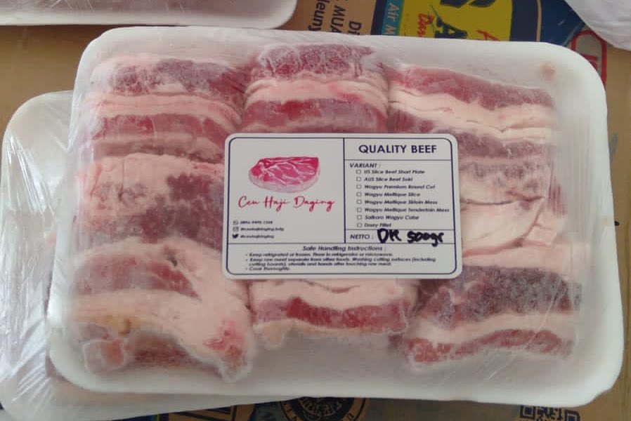 Ready stock perdagingan untuk bbq, grill atau suki-sukian!

Varian :
US Slice Beef Shortplate
Aus Slice Suki
Meltique Slice, Premium &amp; Mess
Saikoro
Chicken Slice
Karubi
Aneka Saus

WA : 089694901268
Offline Store : Jl AH Nasution no 101, Jatihandap, Kota Bandung