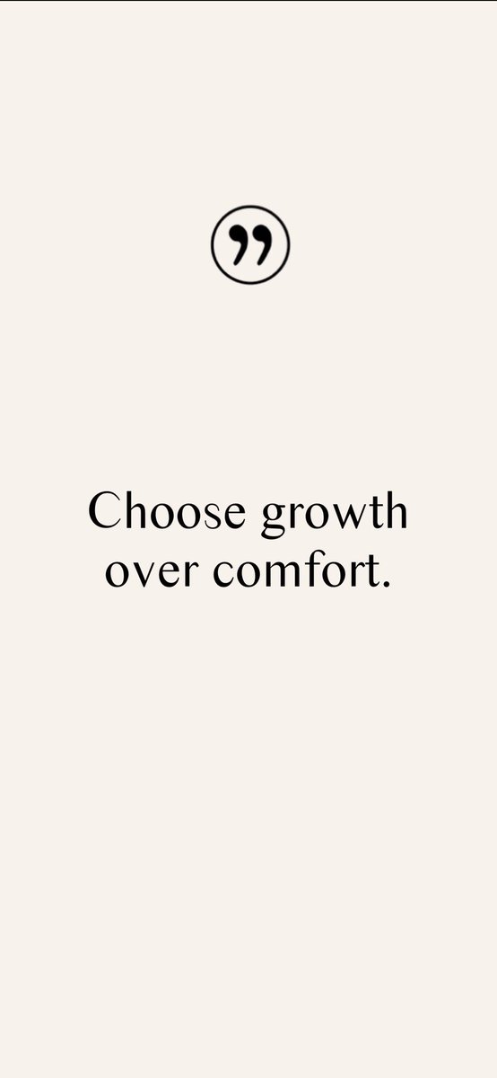 Choose growth over comfort. 

#Quotes #PositiveQuotes #MotivationalQuotes #EncouragingWords #PositiveThinking