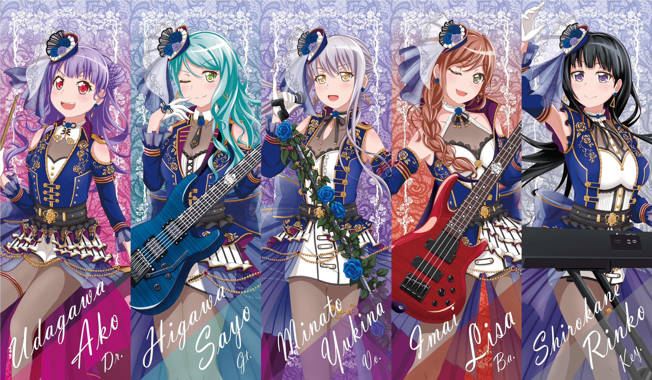 バンドリ Roselia 白衣装 Roselia 話だけでも 白金燐子 コスプレ衣装