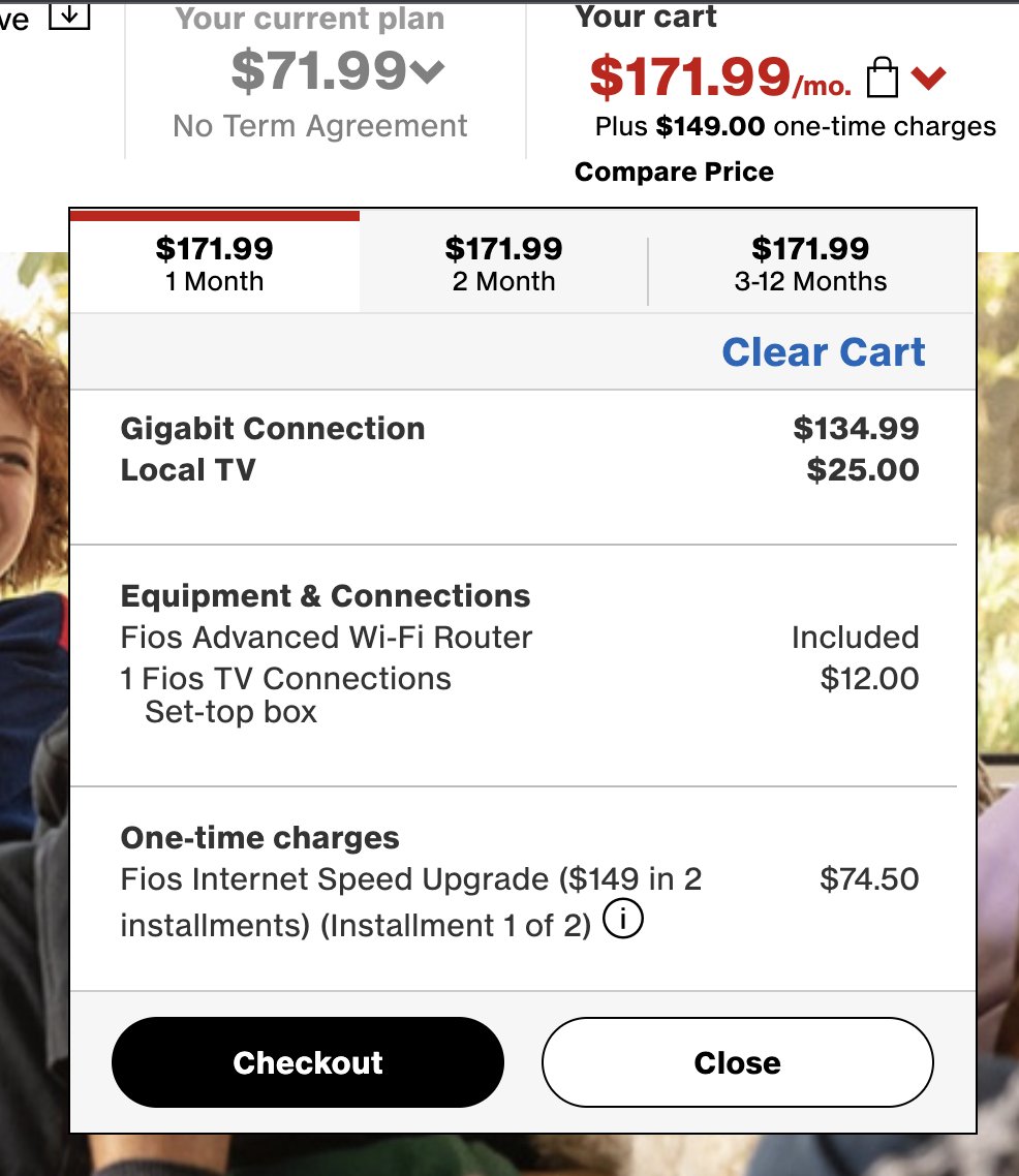 And here's the gigabit version - still ridiculous, but less so.