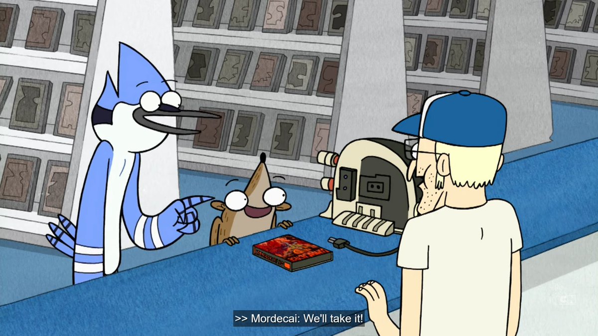 Regular show in 4 tweet media