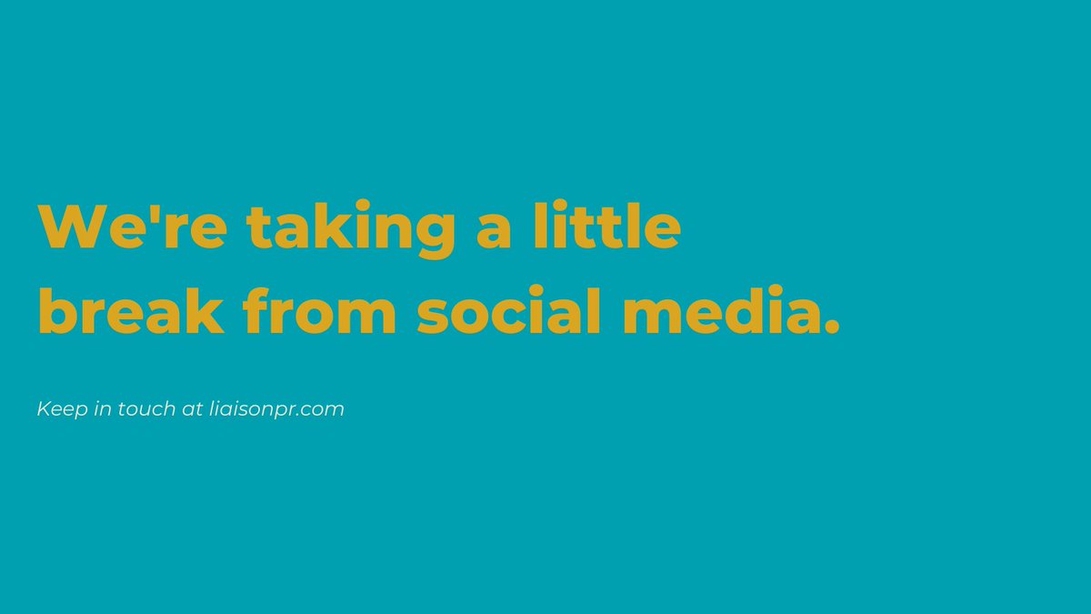 After being named Boutique Agency of the Year, we've seen an influx of new work so we have decided to take a break from our own social media to focus on our clients and their needs. 

We're so excited about where the 3D industry is headed. Keep in touch at liaisonpr.com