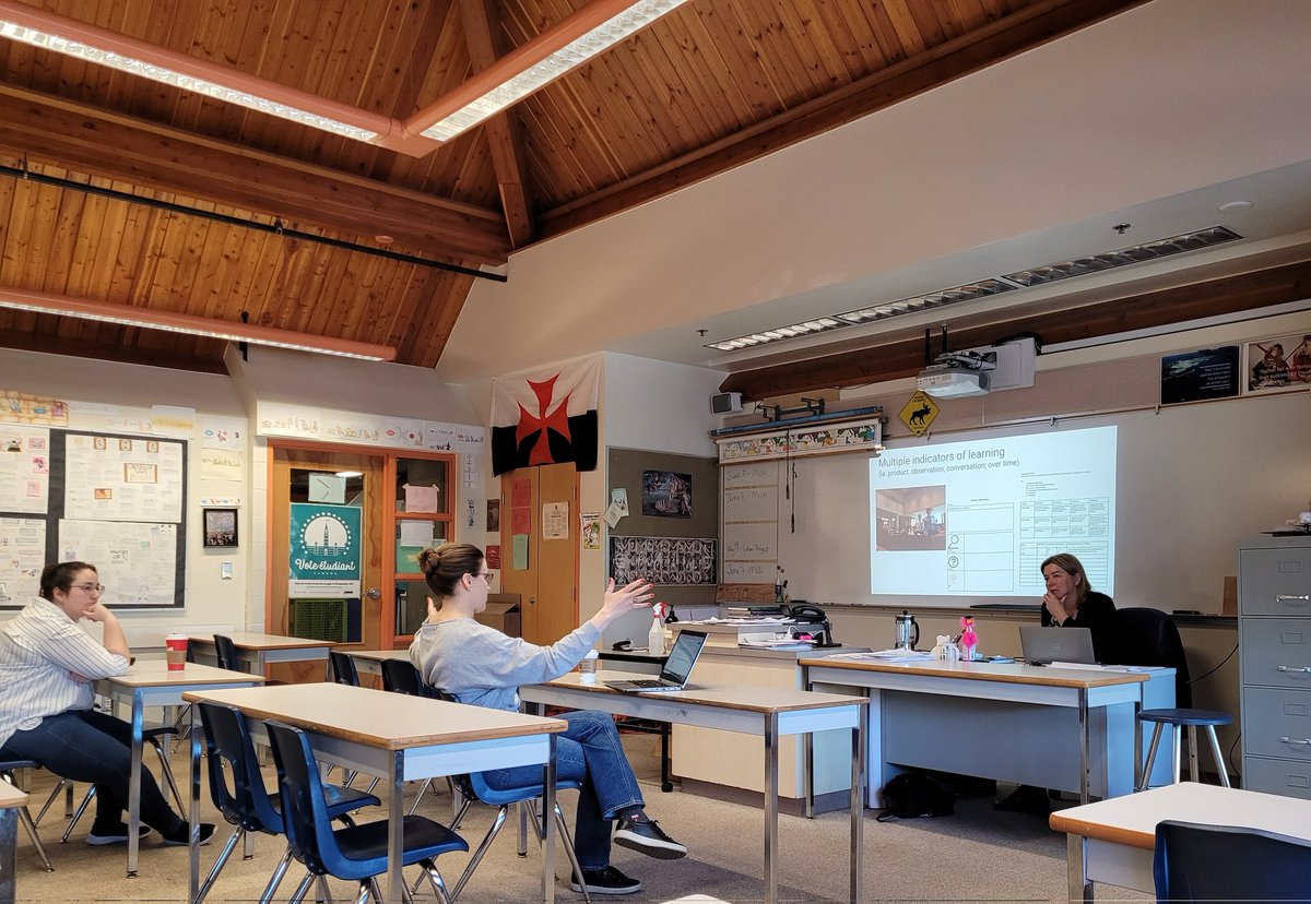 sclanglois's tweet photo. Great day of #enhancementgrant learning with Dr.@sosopolitical and @Jselzer107 on secondary #authenticassessment.  What is "competency"? How can we create multi-pronged opportunities for sts to address real-world problems? What might this look like in different fields? #westvaned https://t.co/rCFRt10wFz
