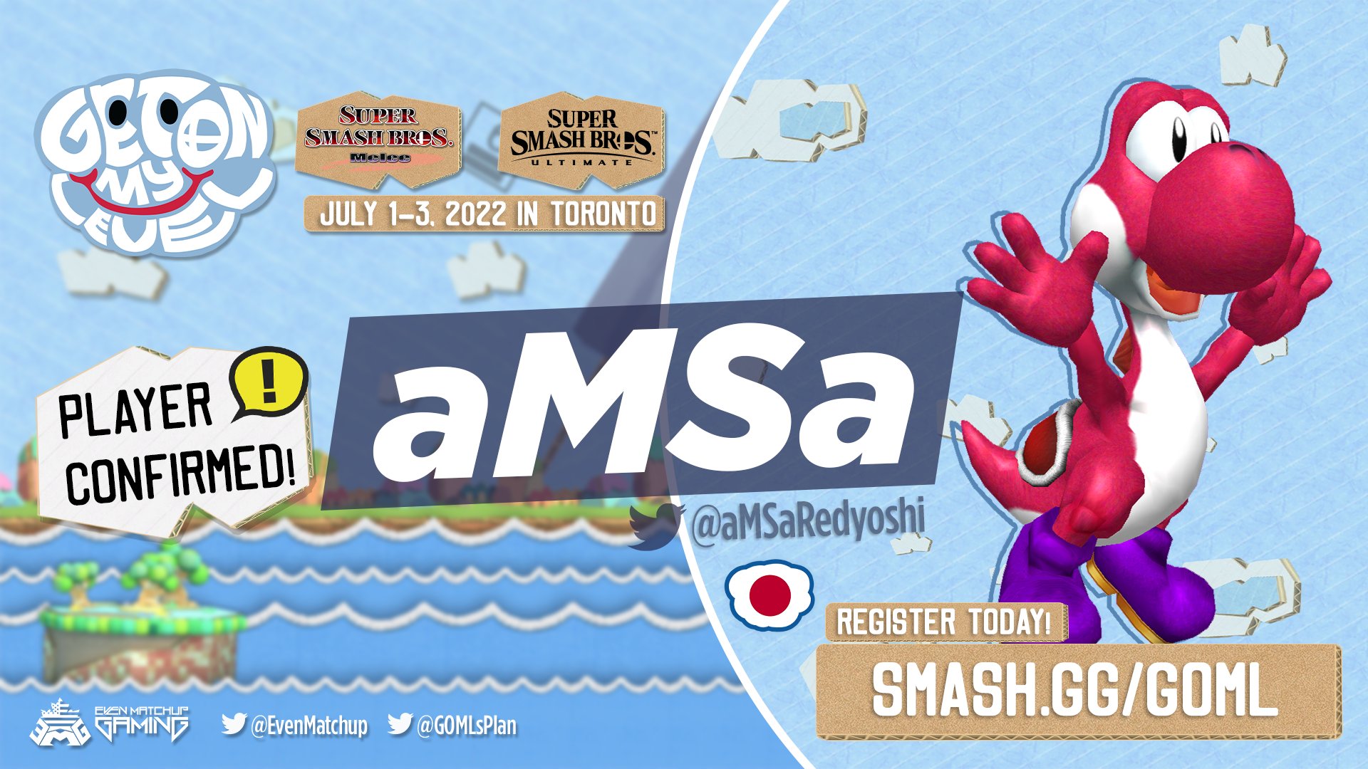 GOML2022 👉 start.gg/GOML on Twitter "He's crossing an ocean to join
