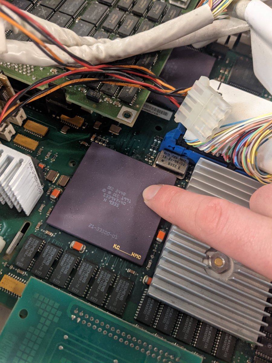 the reason computers aren't good anymore is because none of them contain chips that look like this, let alone several of them