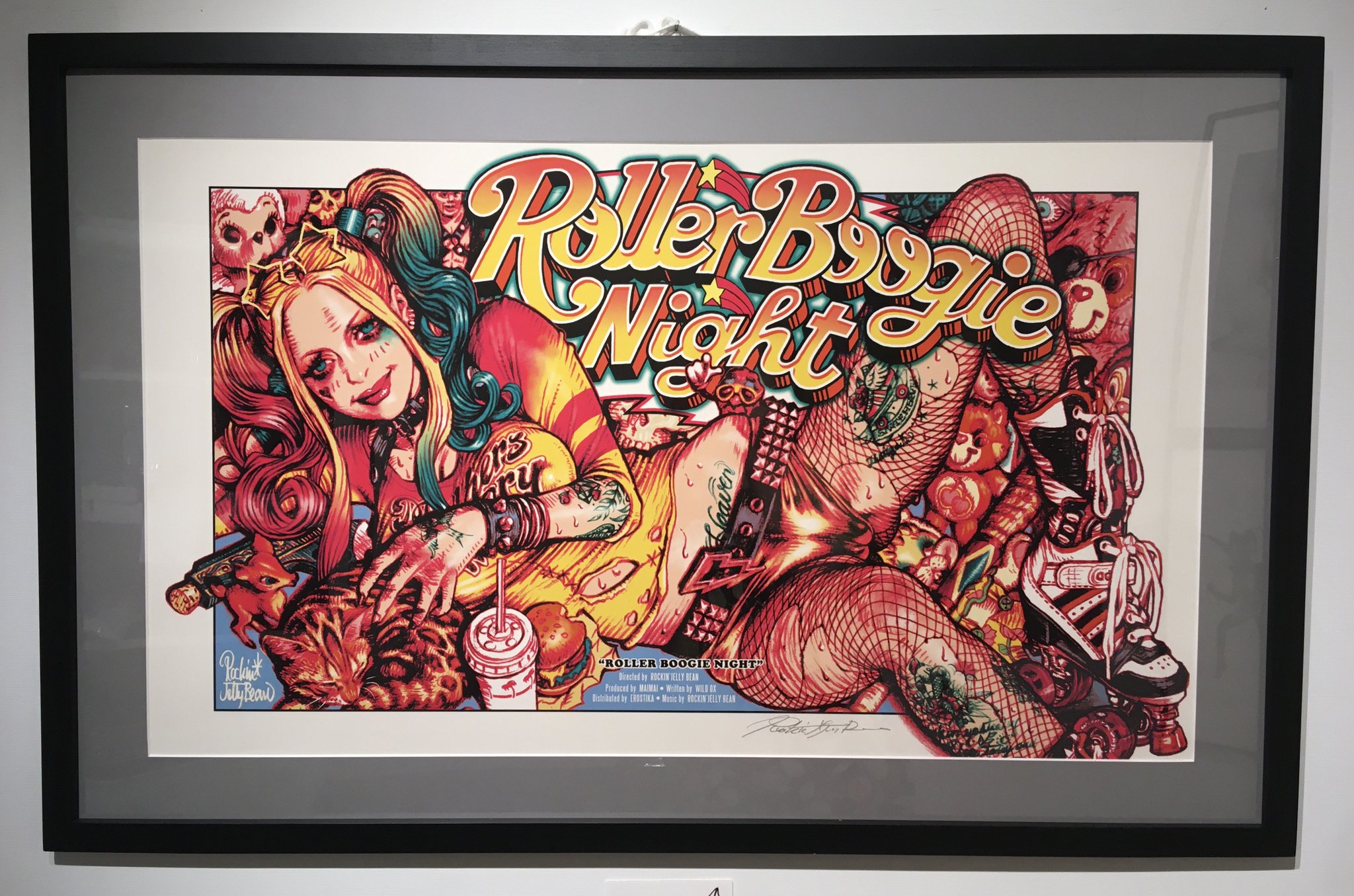 空山基 直筆サイン入り 版画 Dominatrix Heaven～3バチ展