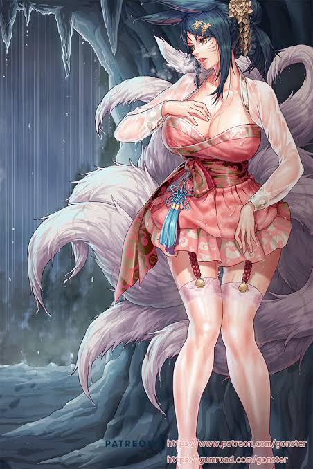 <a href="/Kitsune_Ahrii/">𝕬𝖍𝖗𝖎 🦊</a> 
       Hace tiempo le habia comprado un traje iban a una feria en el reino que la reina organizó, pero la lluvia los agarró al regreso.

        — ¿estas bien? Faltaba poco para llegar a casa... Y... Am... Perdona... Por lo menos tome un tronco para...