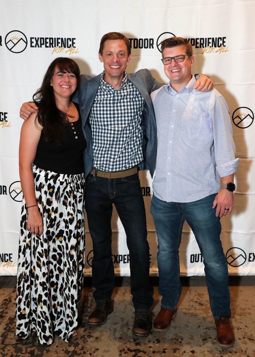 Last week, our Chief Fly Fishing Enthusiast and his better half showed their support for Outdoor Experience for All (a nonprofit providing outdoor experiences to children suffering from illness)…and they got to hang with this wicked cool guy. #fishingfamily #fishing #flyfishing