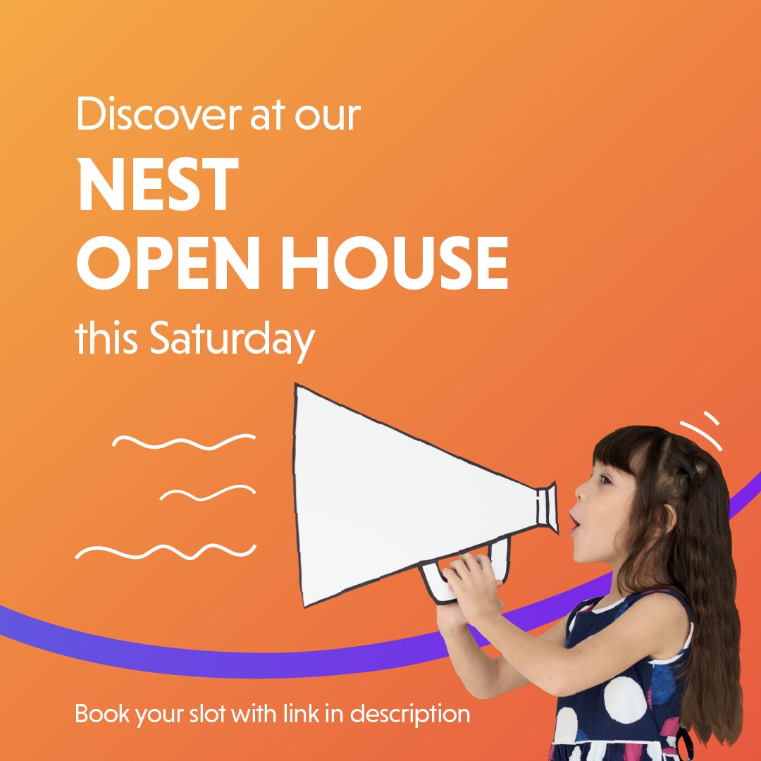 The_NEST_School's tweet photo. 🛑 🔽 Reserve your slot here - https://t.co/SHtTakhg8y

#openhouseatTheNEST #TheNESTSchool #nurturinganewgeneration https://t.co/JdnVTeXmRP