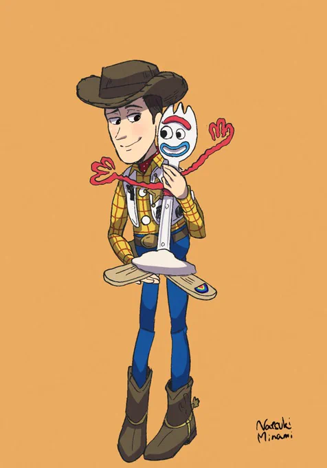 トイスト4公開当時からウッディ描いてきて大分上手くなったと思うんだ 