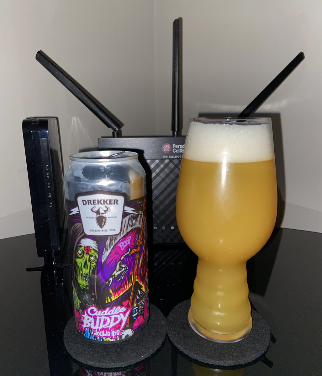 SP__1994's tweet photo. Cuddle Buddy - Drekker Brewing. DIPA 8.2% ABV. 🍻🍻 https://t.co/06CMJcO8MX