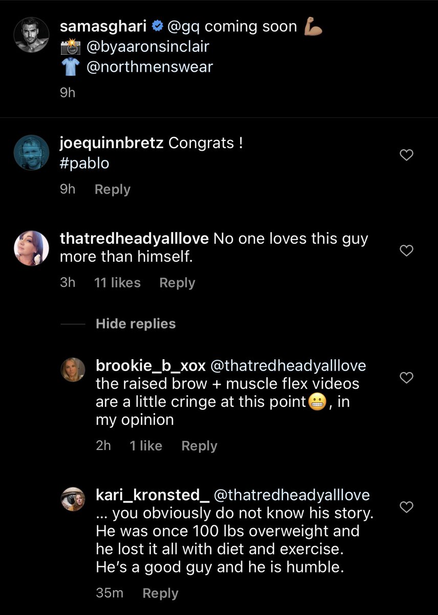 Who_is_posting_'s tweet photo. 😆😆😆 It’s always a comedy on the asgahri comments #SAMASGHARI #samney #PRCOUPLE https://t.co/TaLLILqhi1