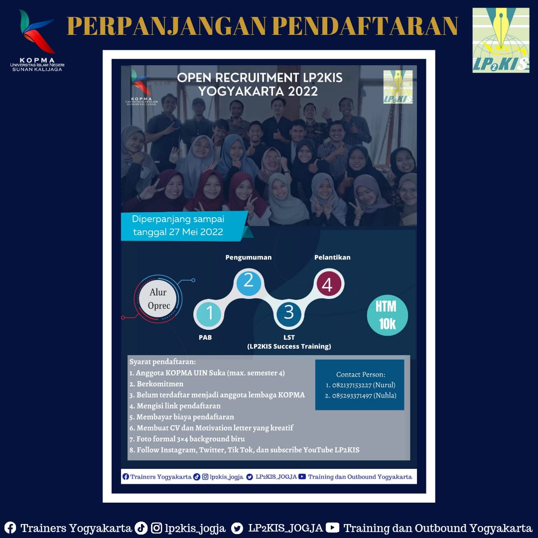 LP2KIS_JOGJA's tweet photo. Yukk Buruan daftar di LP2KIS Yogyakarta 😉
https://t.co/L7dG1p9qiq https://t.co/yfwXqFnhrC