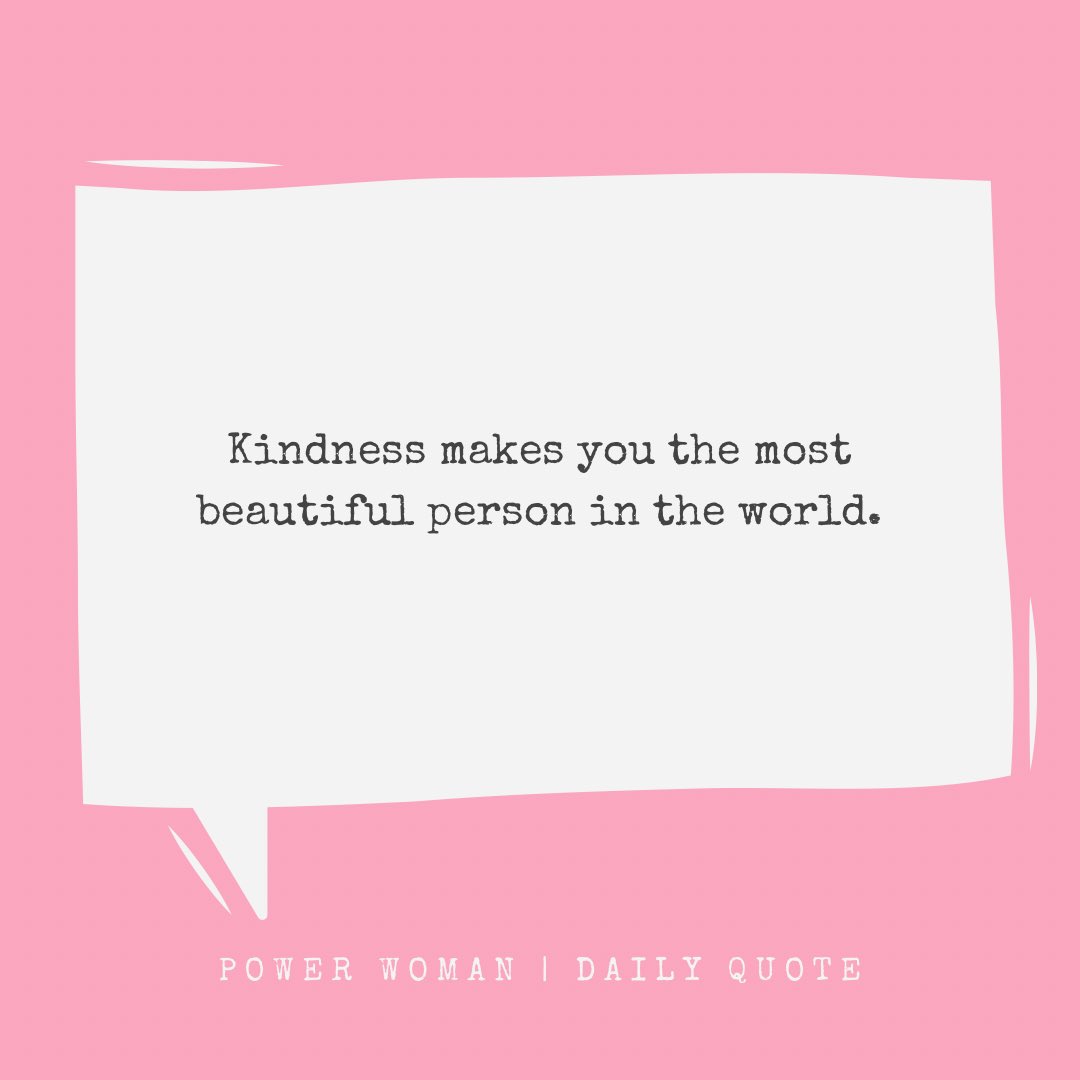 PowerWomanNFT's tweet photo. It doesn’t cost a dime to be kind to yourself and others!❤️ 

#PWsquad #PWdailyquote #NFTCommunity https://t.co/7PDQ53bzTT