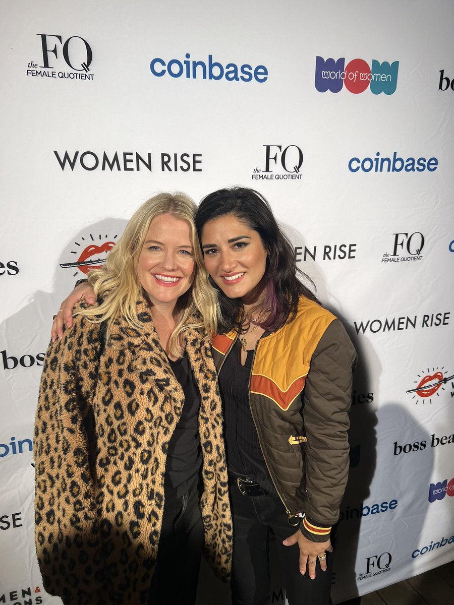 goodtimes_nft's tweet photo. If anyone has any doubts about the future of #web3, have them spend 5 minutes in a room with @NFTSaraBaumann @Maliha_z_Art @YKarkai @lisacmayer. Powerhouse women. So happy to be a holder of all 4 projects. Trailblazer event was so beautiful. Best people!! #veecon https://t.co/AuYl1xYFFV