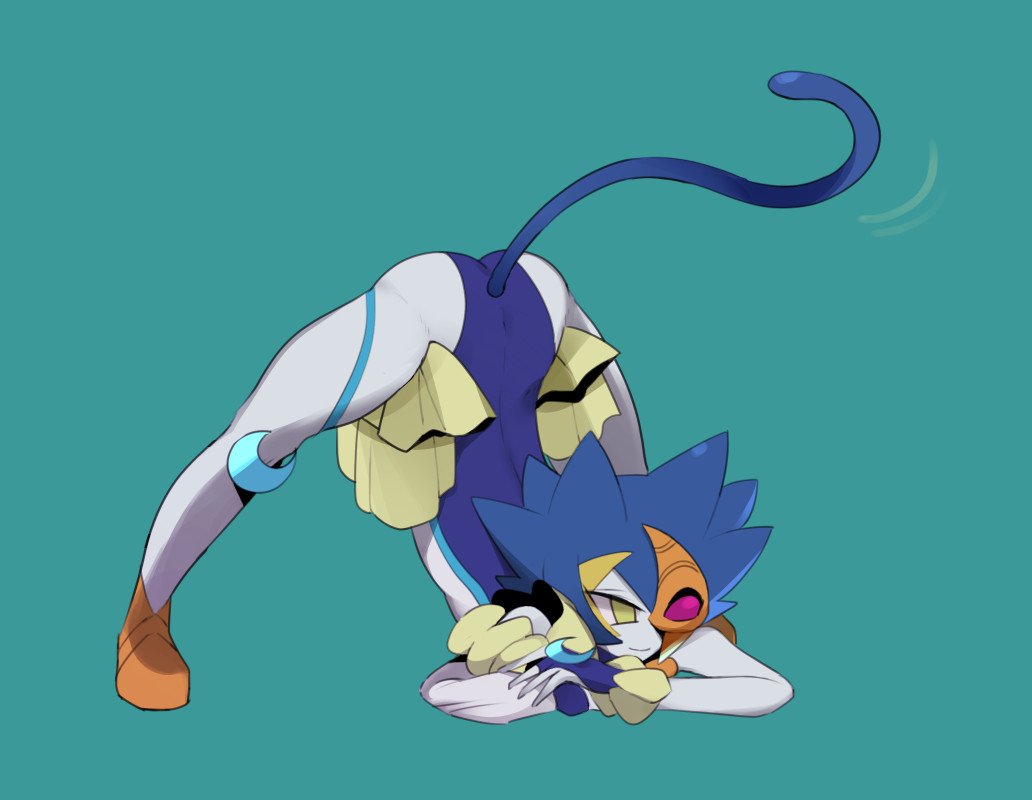 LunalightDancer's tweet image. "Nyaaa~ easy peasy! We Lunalights are more flexible than most!"