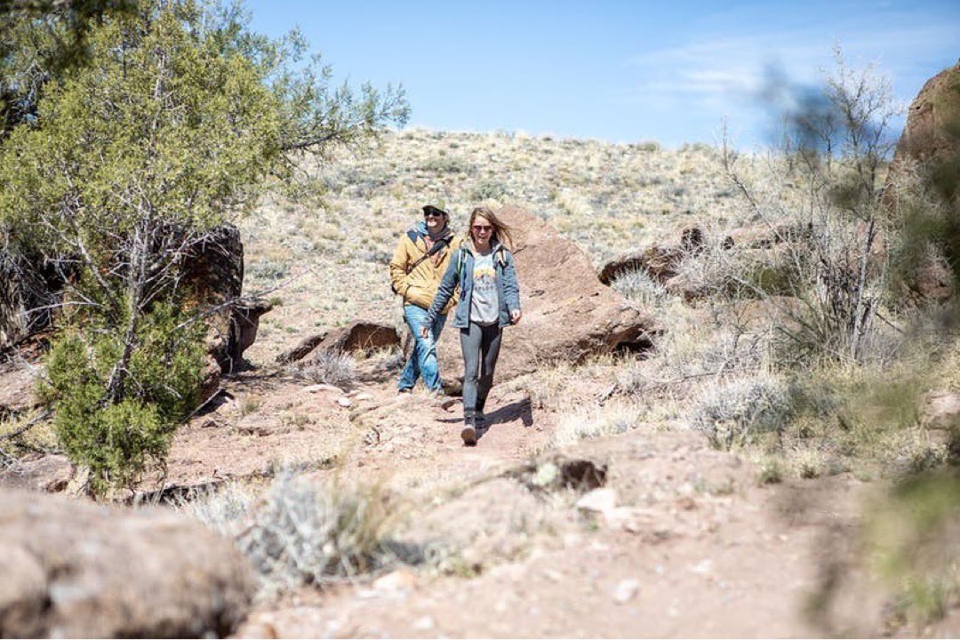 WestEndColorado's tweet photo. It’s the weekend before the BIG weekend! Make sure to get out and enjoy the spring desert weather, and check out the new V Trail at @CampvCO while you’re at it!

📸: IG/@samgezari / @CampvCO 
🏜: Camp V Trail
📍: Naturita, CO

#westendcolorado #visitwestend #hikecolorado #campv https://t.co/O0LSbT6ili
