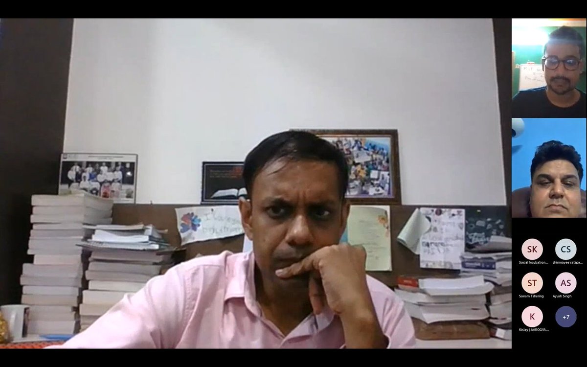 rsncommunity's tweet photo. Some screenshots from our 7th live session on "Market" with Mr Joydeep Biswas as our expert.The interaction with our energetic expert and start-ups was fantastic.
#usconsulate #Collaborations #Networking #Entrepreneurship #nepal #India #Bhutan #RSCommunity #ForgeYourStartupStory https://t.co/32bETGAGwR