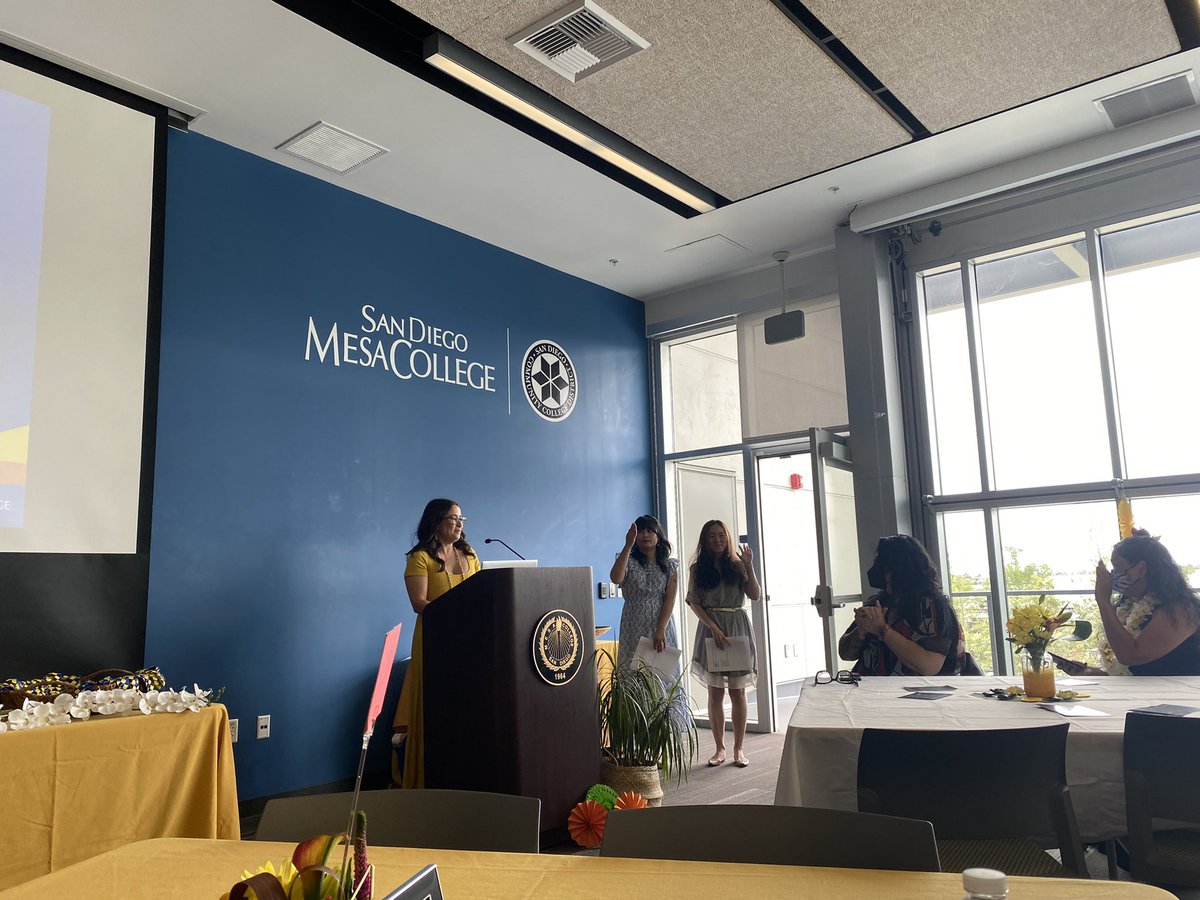 Beautiful event this afternoon <a href="/sdmesacollege/">SanDiegoMesaCollege</a> first #AAPI #KAPWA Student Recognition Ceremony. First of many years to come! Great job <a href="/KatlinChoi/">Katlin Choi</a> #JennDerilo #AmberAlatorre congratulations! TY colleagues @pearltruong @DeanAileneC <a href="/LegaspiVp/">VP Legaspi</a> @PMotaleb @MrV_SDMesa @ahandsintheair