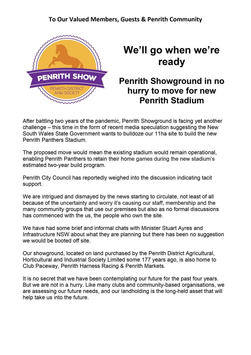 Penrith Club Paceway tweet media