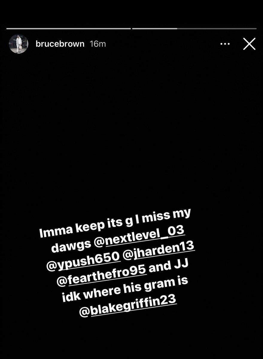 WillNetsFan's tweet image. Bruce Brown IG story: