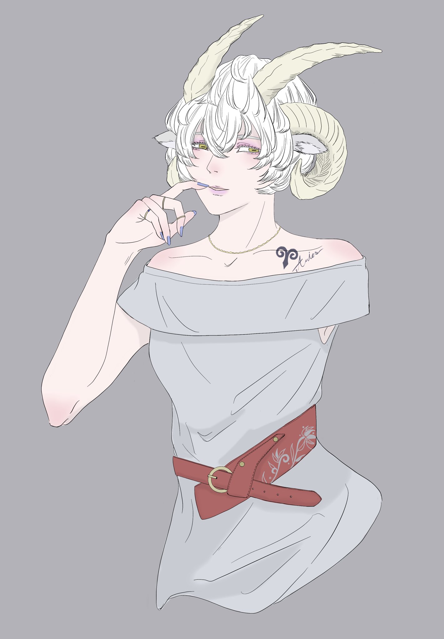 八美 Yatsubi 星座 牡羊座 Aries 角 12星座 イラスト Illustration 絵描きさんと繋がりたい イラスト好きな人と繋がりたい T Co P7t4voe7qs Twitter