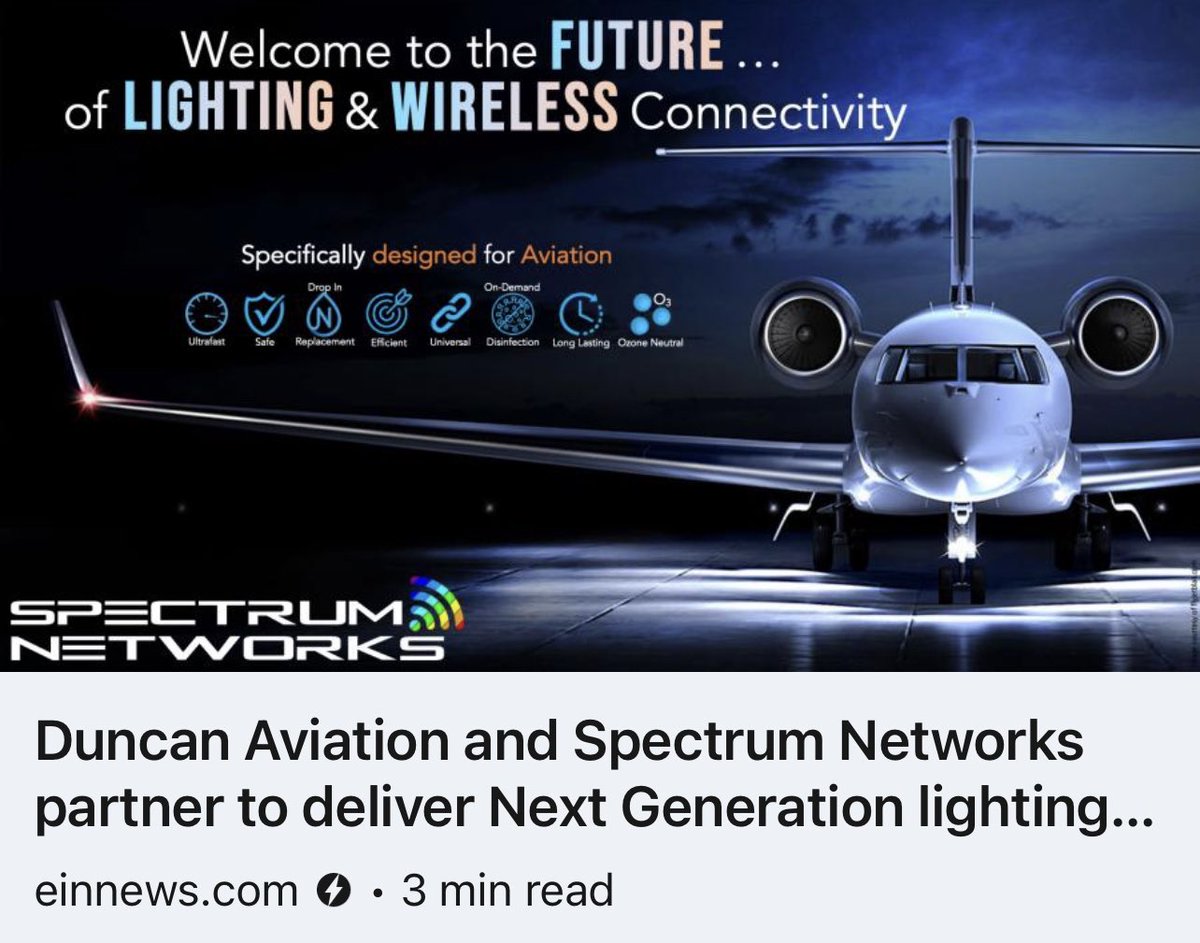 UVC_Far's tweet photo. LiFi and Far-UVC technologies.
Next Generation lighting sanitization capability and wireless connectivity solutions for aircraft in the business aviation 

https://t.co/xKREyhcRKz https://t.co/orlmGJtqdv
