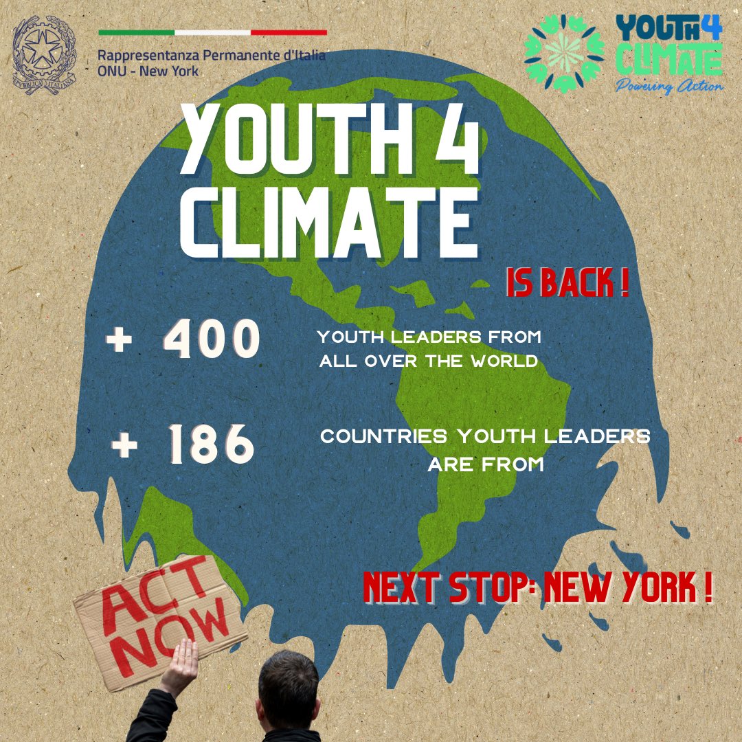 woke up to this wonderful News, <a href="/Y4Cofficial/">Youth4Climate</a> is back ! <a href="/ItalyinNY/">Italy in New York</a> @MiTE_IT &amp; stakeholders are now working together for the implementation of #PreCop26 Milan phase. We, the young climate activists across the globe are eagerly waiting to be a part of it at NY.
<a href="/danilogiurdanel/">Danilo Giurdanella</a>
