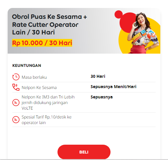 csr_danezi's tweet photo. @IndosatCare Halo min, baru cek, skrg sdh ada paket nelpon unlimited ya bulanan ke sesama? paket obrol... yg 10rb perbulan? https://t.co/wISWKUJ1Y1