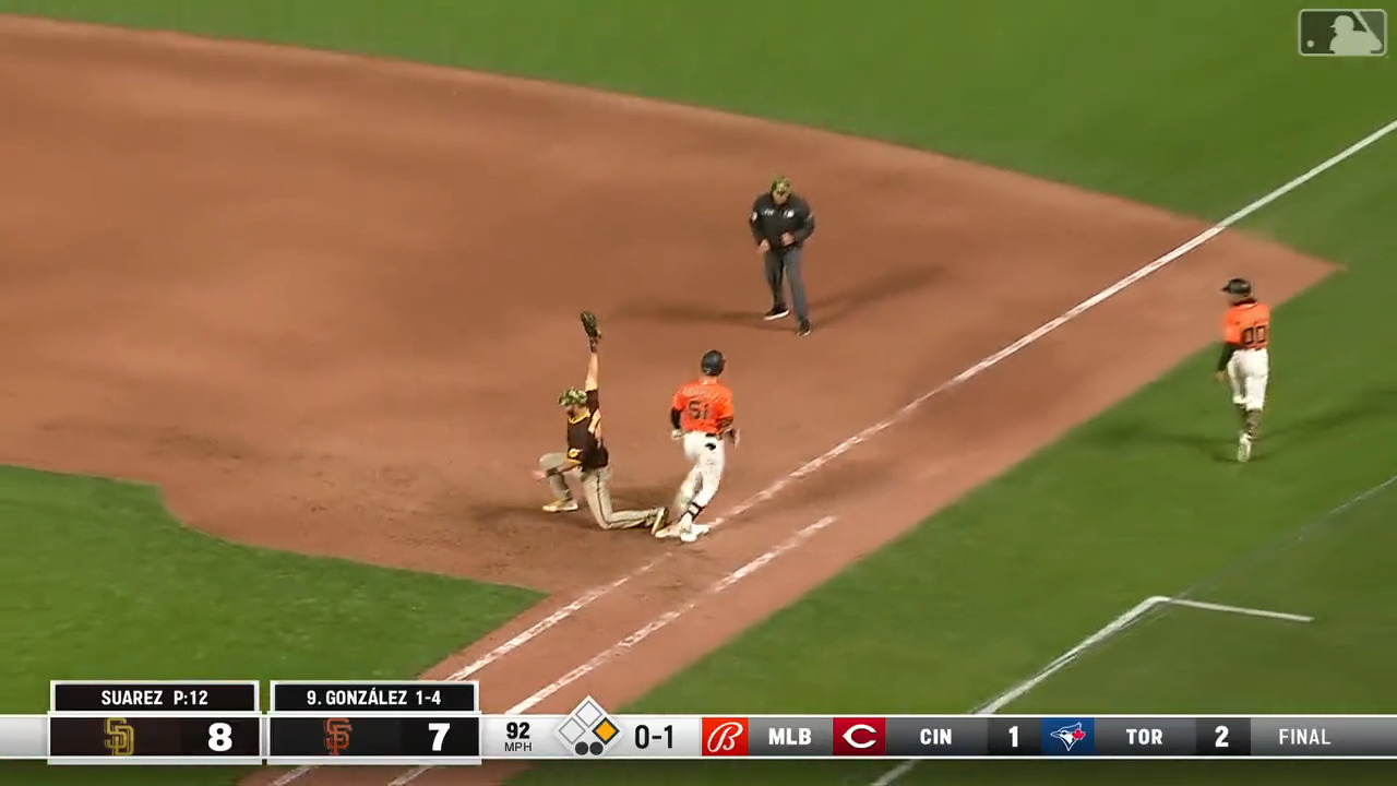 MLB on Twitter: "Hos with the pick and the @Padres take the game!  https://t.co/hIZJSWkJCr" / Twitter