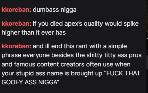 RSPN_Hideouts's tweet photo. Once again, this is not okay to send to anyone. Don't EVER send me or any other devs shit like this. I'm tired of getting this bullshit. Telling me to kill myself and hoping I die etc. is absolutely insane to say, especially over a video game. Seek help if you say this people. https://t.co/EXnD8DYWRd