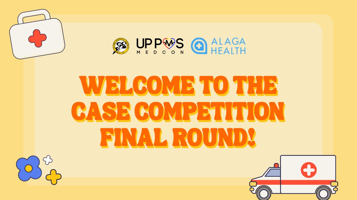 UPPMSMedCon's tweet photo. Hello future healthcare professionals! 🩺

The case competition final live presentation of MedCon 2022 is underway! ✨ See what solutions our finalists have to offer!

Join us through this link 👉 https://t.co/FS4ZYEtGDV 

#UPPMSMedCon2022
#UPPMSLubdub
#WeGiveItLife https://t.co/cuz6SXhaxt