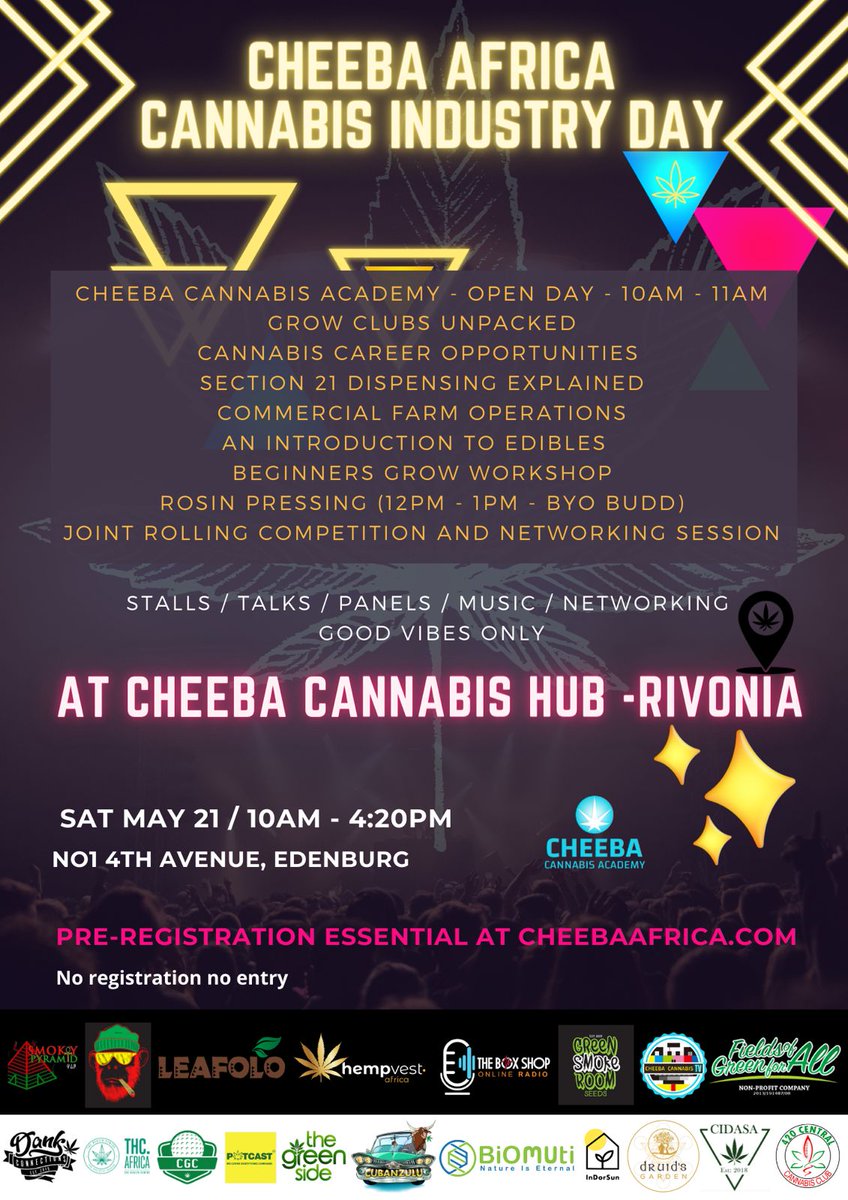 CannaStoners's tweet image. Cheeba Cannabis Academy of South Africa is the place to be. Don't mind the weather. Come join and enjoy some good talks as well as good I vibration.
#cannastoners 
#cheeba
#Mmemberville
#bangiafrikaherb
#cidasa
#sowetostoners
#edibles
#cannibascommunity
#cannibasculture