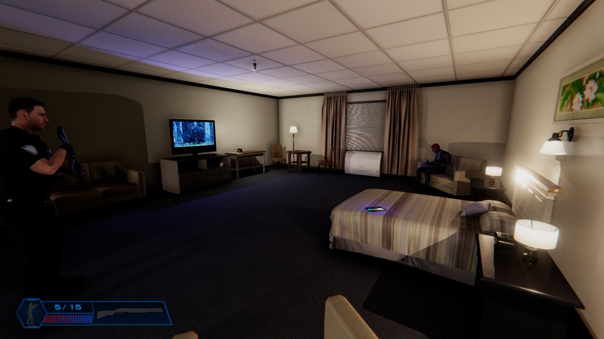 109Below's tweet image. It's #screenshotsaturday again and the only electronics we're distracted by are our PCs working on #Code3 tonight. Next month is #STEAM #earlyaccess launch! 🚓🚨🚀 #indiegame #indiedev #police