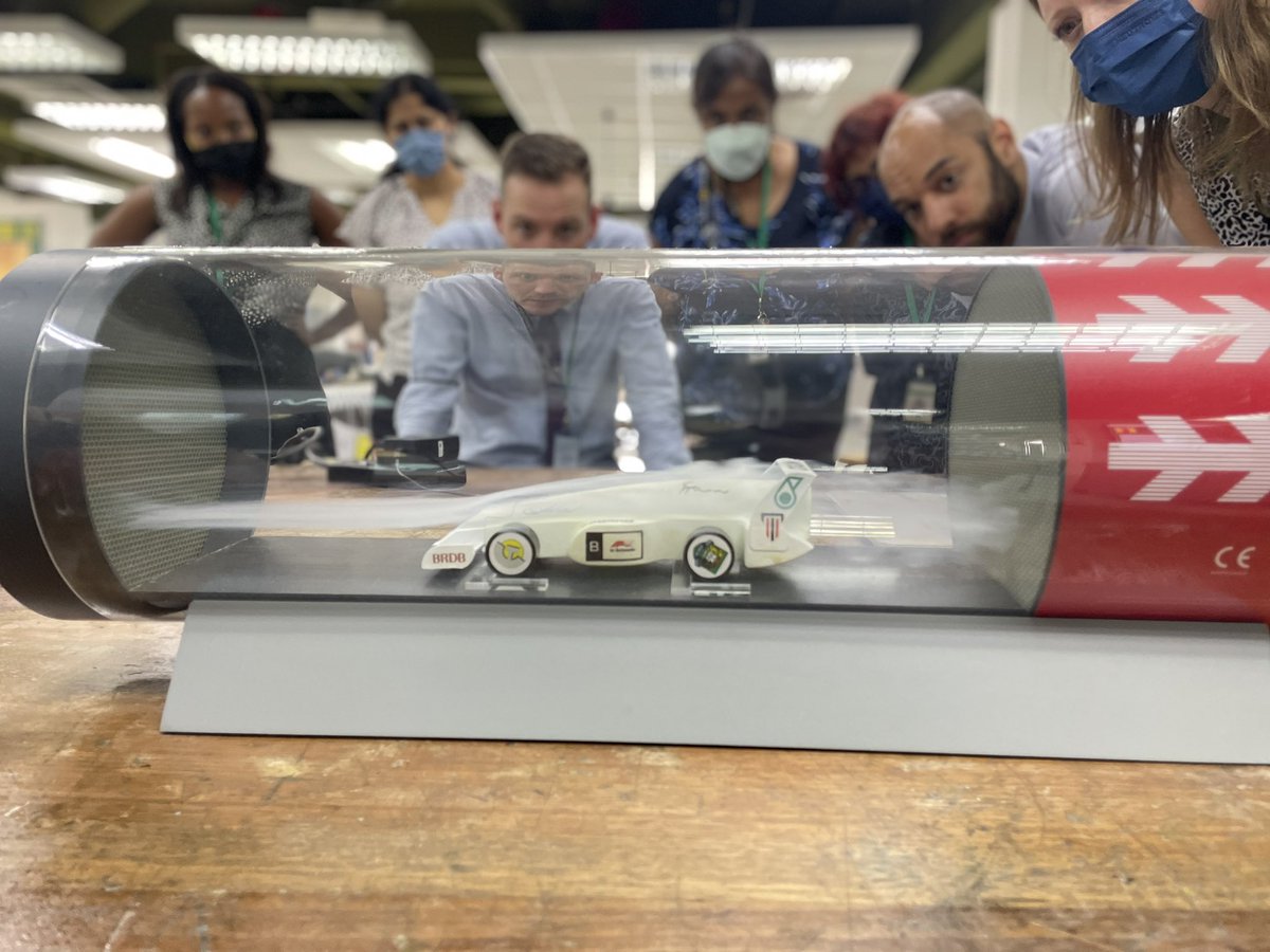 SamLewisCrews's tweet photo. @gismalaysia teachers seeing the wind tunnel in action. Ready to teach the minds of tomorrow @F1inSchoolsHQ #STEMeducation #education #innovation #F1inschools https://t.co/BMsqeoh3fq