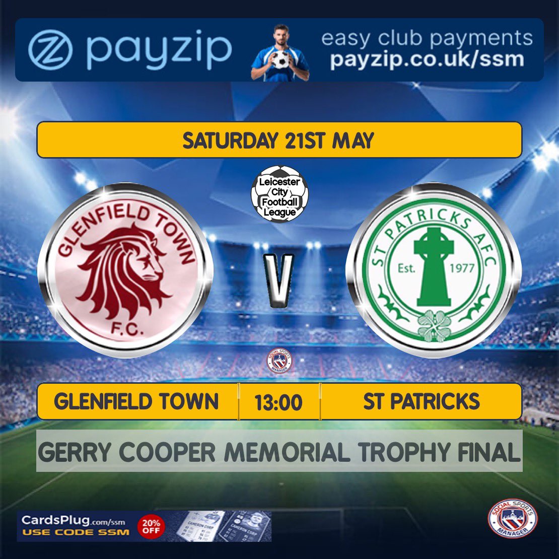 📍Meadow Sports Ground Leicester Road Countesthorpe