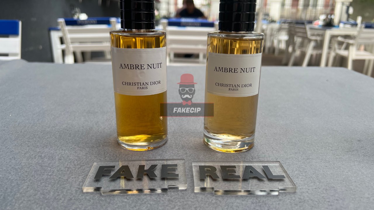 Fake vs Real La Collection Privée Christian Dior Ambre Nuit Perfume Unisex  125 ml 